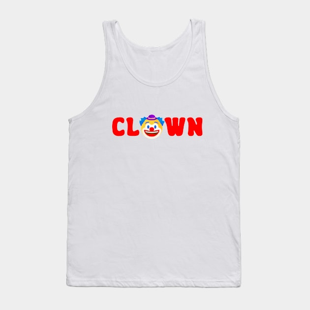 Clown Red Tank Top by sapphire seaside studio